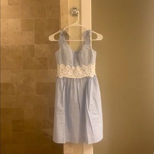 Lilly Pulitzer Coastal Blue Seersucker Dress 🌊